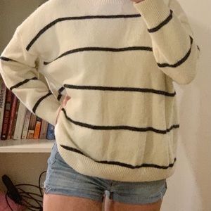 Striped Winter Knit Sweater - Verge Girl